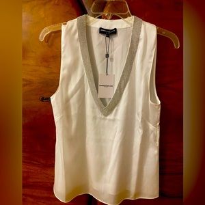 White Candice Crystal Top